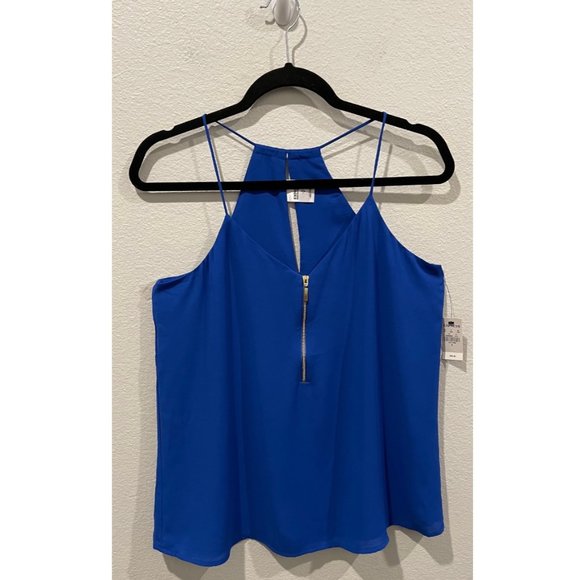 EXPRESS Blue Barcelona Tank Top - Picture 1 of 4